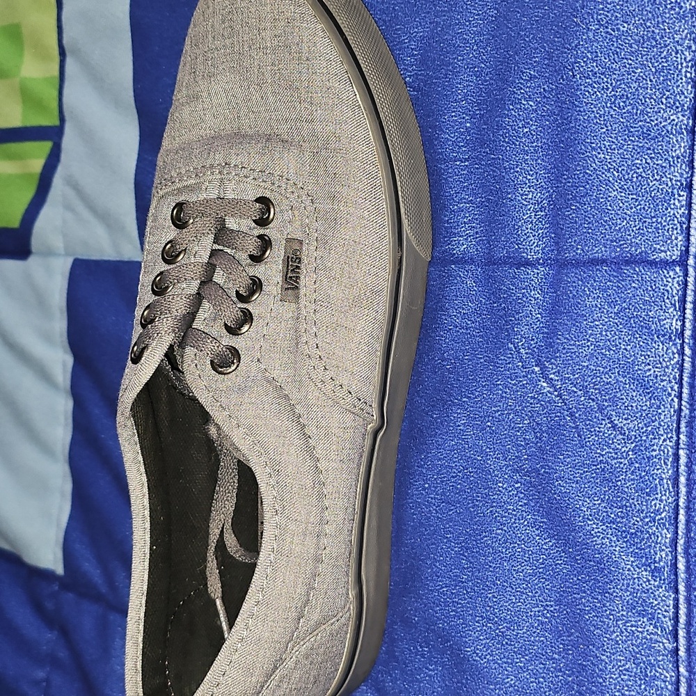 Vans Gray Tan Sneakers Classic Low-Top Canvas - Picture 5 of 5